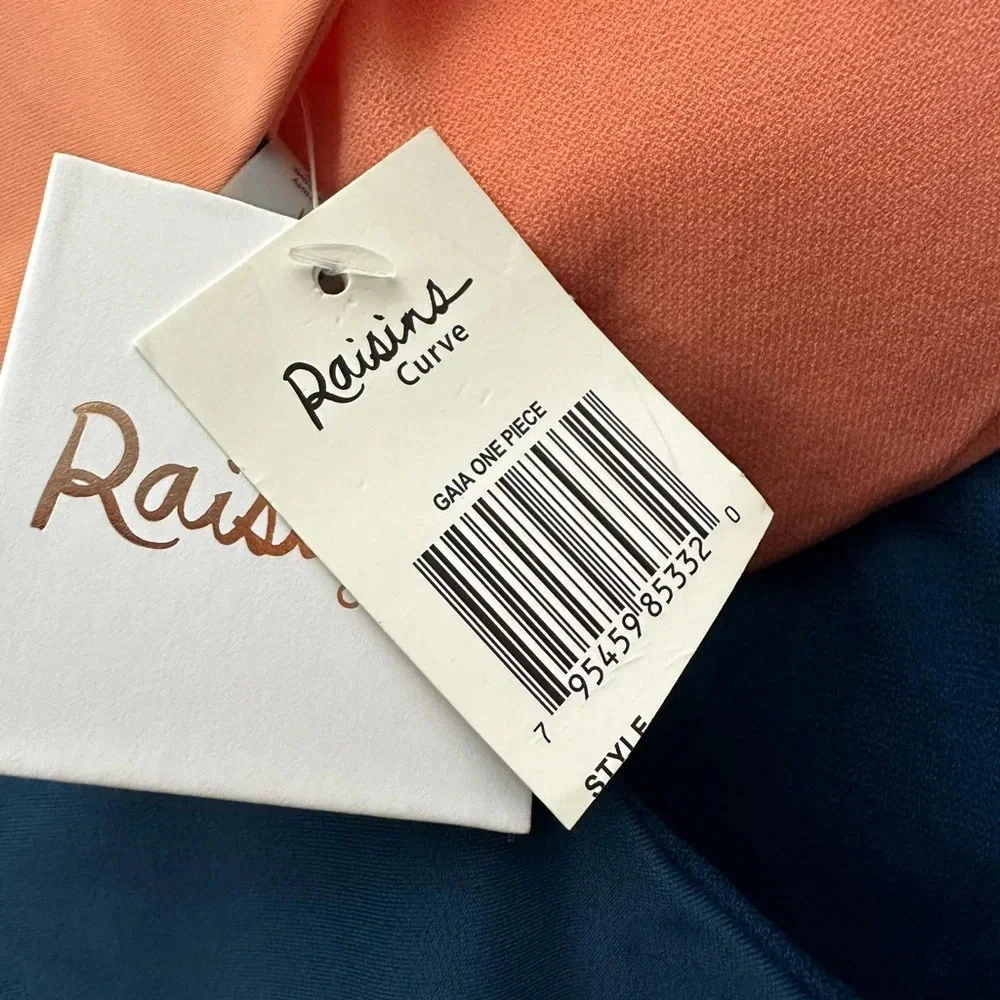 Raisins Curve Gaia High Leg One Piece Swimsuit Size 14W New With Tags